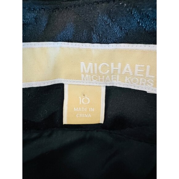 2/$30 Michael Kors 10 Black Zebra Print Sleeveless Dress Polyester Cotton Blend - Picture 3 of 16